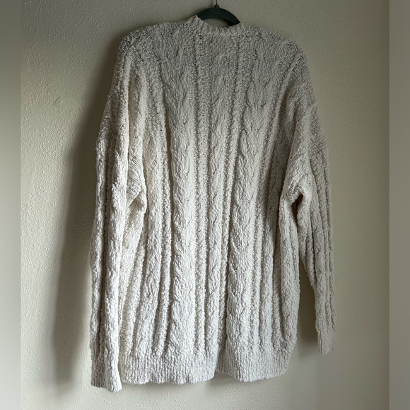 Show Me Your Mumu Callie Cream White Chunky Knit Cardigan XL - Picture 8 of 9
